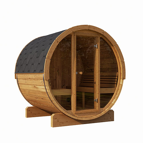 SaunaLife Model E8G Barrel Sauna Outdoor Kit