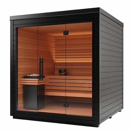 Auroom-Mira-Outdoor-Cabin-Sauna-Kit-Black