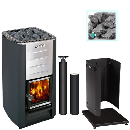 Harvia M3 BK Sauna Stove Package