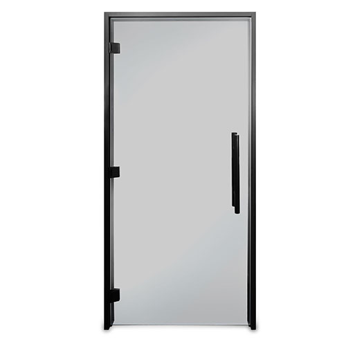 PROSAUNAS Sauna Door, 36" x 81", Black Alder frame, tinted glass, ADA compliant