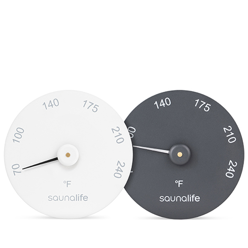 SaunaLife SaunaGear Thermometer Black & White Front